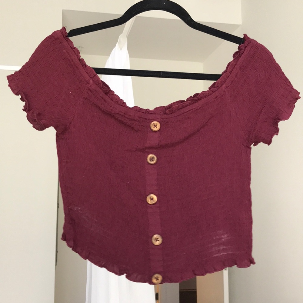 SOLD Off the shoulder crop top